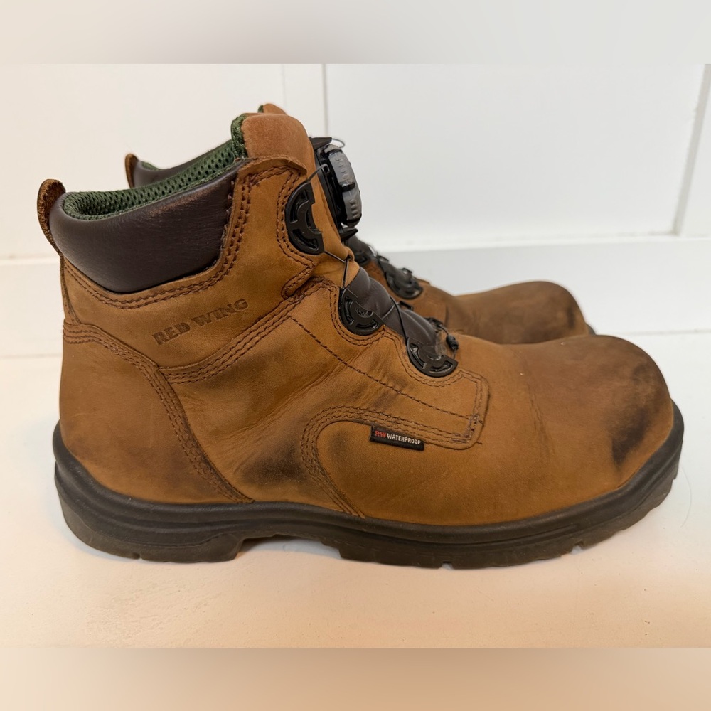 Red Wing BOA King Toe 6" Mens 13 EE Brown Leather Steel Toe Waterproof Boots